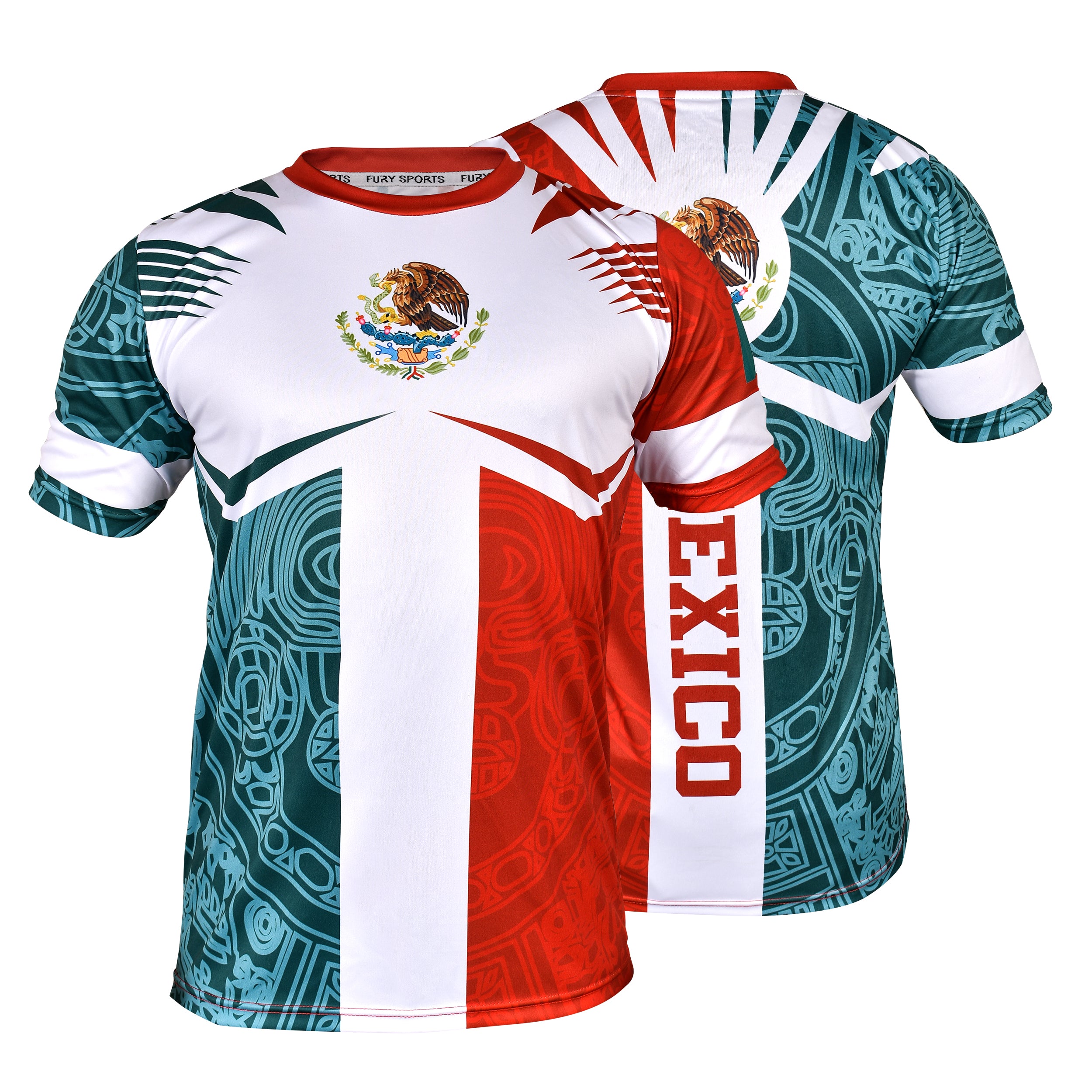  Fury Mexico and USA Flag Mix Soccer Jersey - Mexico