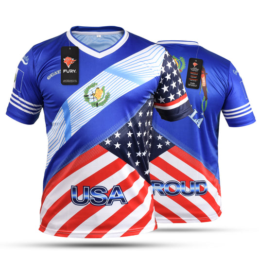 : Fury Mexico and USA Flag Mix Soccer Jersey - Mexico